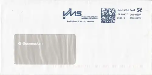 br000.189 - Deutschland FRANKIT 4D02004B56, 2013, Verkehrsverbund Mittelsachsen, Chemnitz