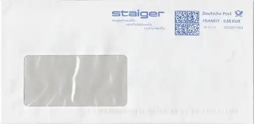 br000.204 - Deutschland FRANKIT 3D020014C4, 2011, Staiger - Magnetventile Ventilelektronik Mikroventile