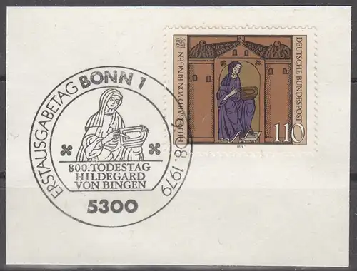 s22 - Bund Mi.Nr. 1018 ESST auf Briefstück