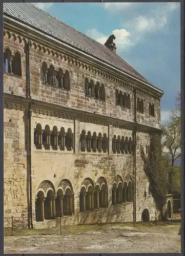 [Echtfotokarte farbig] ak1 - Eisenach, Wartburg - Westfassade des Pallas