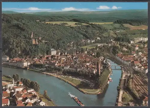 [Echtfotokarte farbig] ak6 - Wertheim am Main, Luftaufnahme