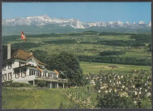 [Echtfotokarte farbig] ak11 - Weinfelden (TG), Restaurant Thurberg