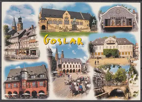 [Echtfotokarte farbig] ak22 - Goslar/Harz, Mehrbildkarte - 7 Ansichten
