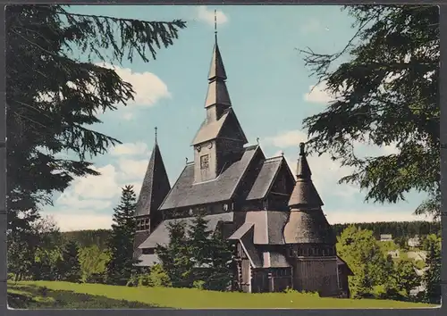 [Echtfotokarte farbig] ak29 - Goslar - Hahnenklee, Gustav - Adolf - Kirche