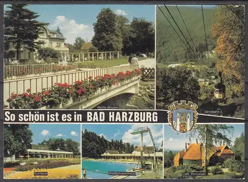 [Echtfotokarte farbig] ak31 - Bad Harzburg, Mehrbildkarte - 5 Ansichten