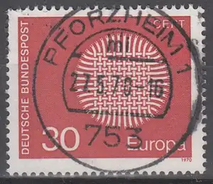 hc001.386 - Bund Mi.Nr. 621 o, Stempel Pforzheim