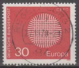 hc001.387 - Bund Mi.Nr. 621 o, Stempel Regensburg