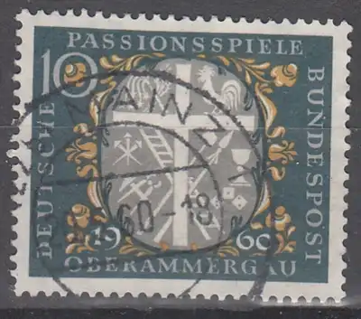 hc001.443 - Bund Mi.Nr. 329 o, Stempel Mainz