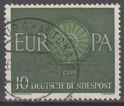 hc001.446 - Bund Mi.Nr. 337 o, Stempel Hamburg - Altona