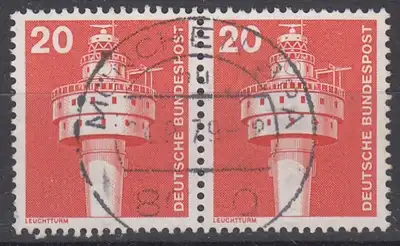 hc001.476 - Bund Mi.Nr. 848 o, waagerechtes Paar, Stempel München