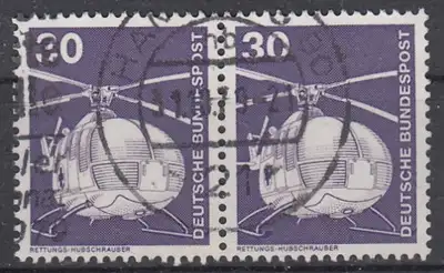 hc001.477 - Bund Mi.Nr. 849 o, waagerechtes Paar, Stempel Hamburg