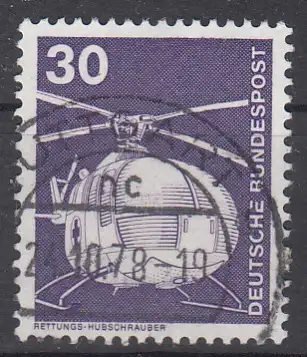 hc001.478 - Bund Mi.Nr. 849 o, Stempel Stuttgart