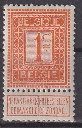 hc001.512 - Belgien Mi.Nr. 89 **