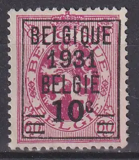 hc001.526 - Belgien Mi.Nr. 301 (*)