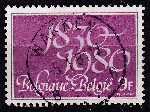 hc001.628 - Belgien Mi.Nr. 2013 o, Stempel Wakken