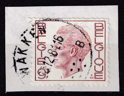 hc001.634 - Belgien Mi.Nr. 2014 o, Briefstück, Stempel Wakken