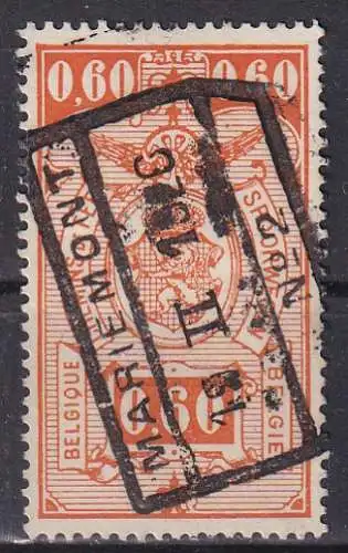 hc001.677 - Belgien Eisenbahnpaketmarke Mi.Nr. 141 o, Stempel Mariemont