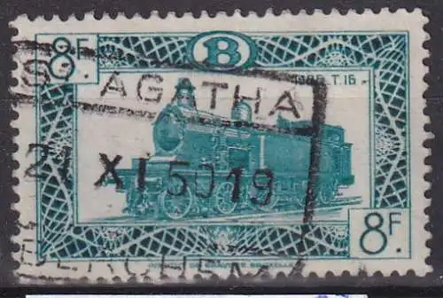 hc001.688 - Belgien Eisenbahnpaketmarke Mi.Nr. 286A o, Stempel St. Agatha