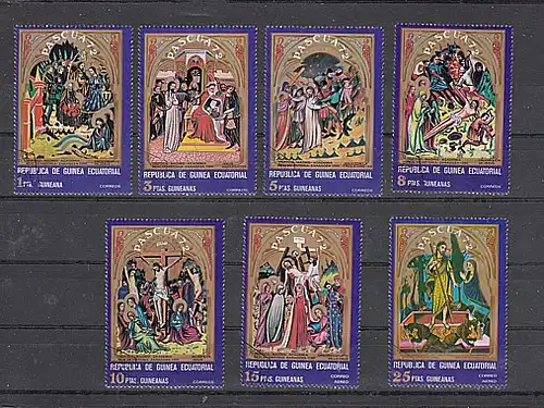 (46) Ostern,Spanische Gemälde des Mittelalters,
MiNr.46-52