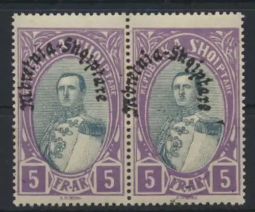 Albanien 198 im Paar Luxus postfrisch MNH 1928 Kat.-Wert 30,00 €