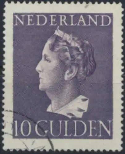 Niederlande 456 gestempelt - Königin Wilhelmina 10 Gulden violett
