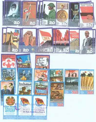 DDR Nostalgie umfangreiche Sammlung Vignetten bzw. Reklame und Spendenmarken