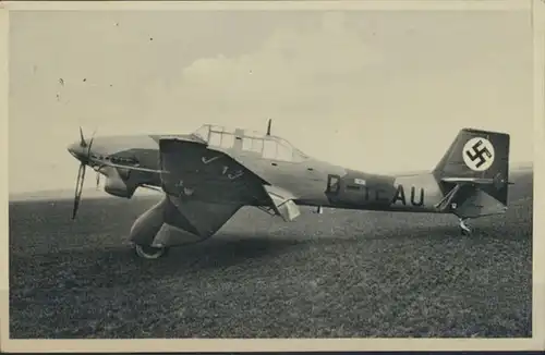 Ansichtskarte Sturzkampfflugzeug Ju 87 Landpost Seerappen über Königsberg Frei