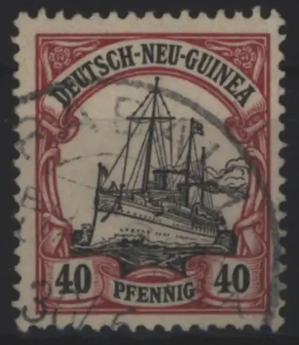 Deutsch-Neuguinea 13 Kaiseryacht 40 Pfg 1900 Deutsche Kolonien gestempelt