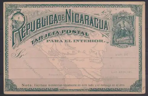 Übersee Nicaragua Ganzsache Nicaragua postal stationery