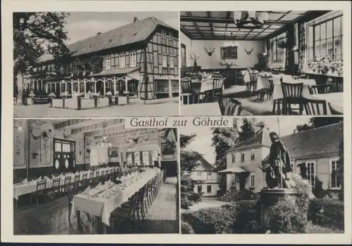 Ansichtskarte Göhrde über Dahlenburg Gasthof Ewald Schröder ADAC Vertragshotel