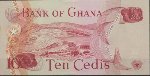 Geldschein Banknote Ghana 10 Cedis 1978 P-16f bankfrisch UNC