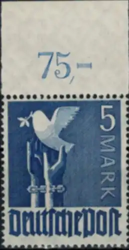 Gemeinschaftsausgaben 962b POR ndgz Oberrand 1946 postfrisch farbgeprüft ArGe