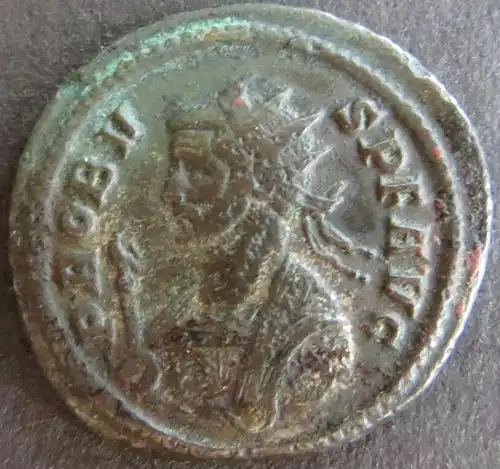 Römische Münze Probus 276-282 Antoninian RS Tempel etwas Patina s