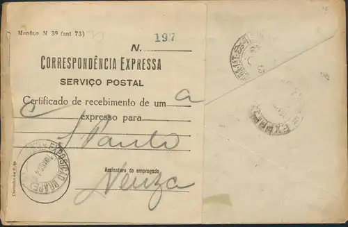 Brasilien Express Brief 634 Viererbock 100 Jahre Briefmarken Philatelie Brasil