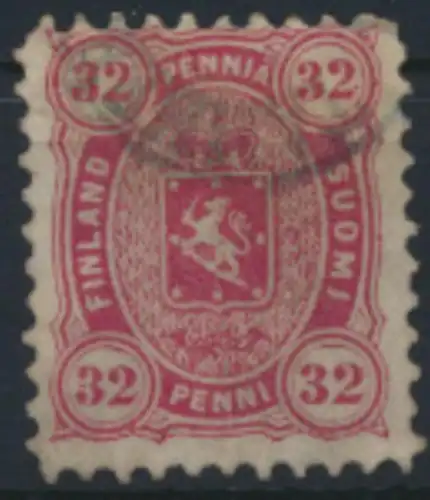 Finnland 18 A x gestempelt - 32 Penni Freimarke  Wappen