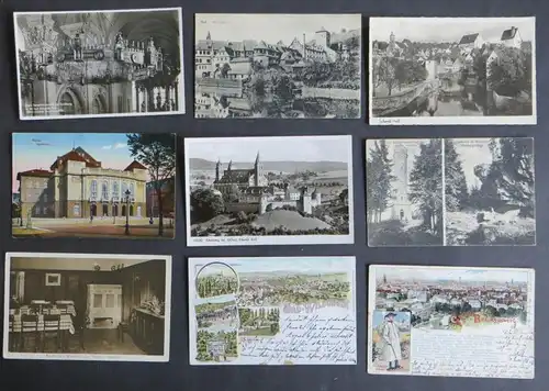 Sammlung Ansichtskarten Topographie Deutschland 166 Originale ca. 1899-1940