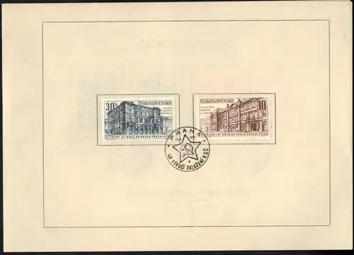 CSSR Tschechoslowakei 1269-1274 Sonderblatt mit Ersttagsstempel 1961 - Nr. 8