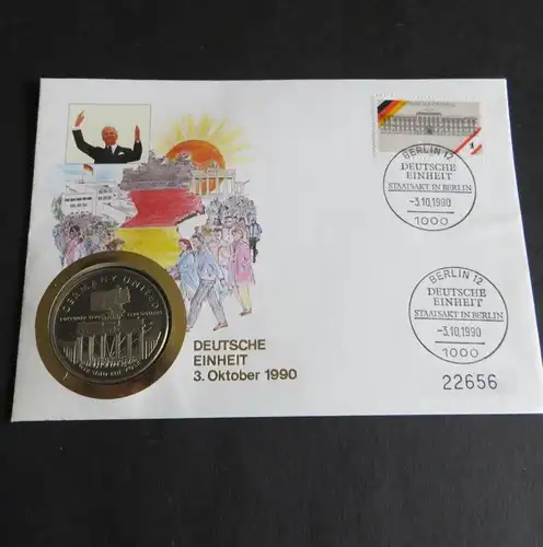 Bundesrepublik Numisbrief Tag der Deutschen Einheit 5 Dollar Marshall Inseln