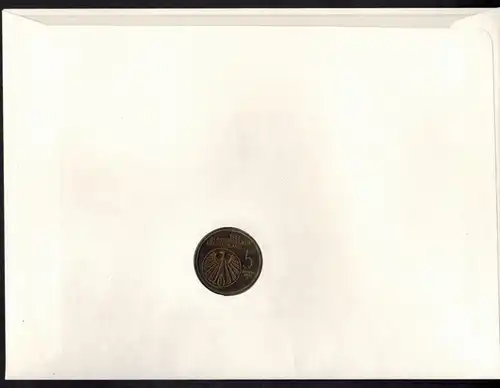 Bundesrepublik Numisbrief 200. Todestag Mozert Großformat mit 5DM-Sondermünze