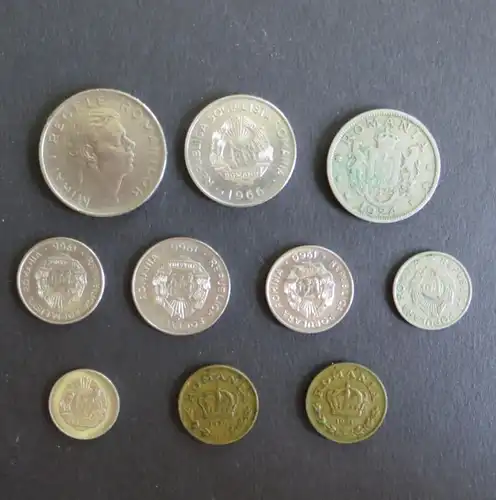 10 Münzen Rumänien Schön ex 50 -117 vz-ss