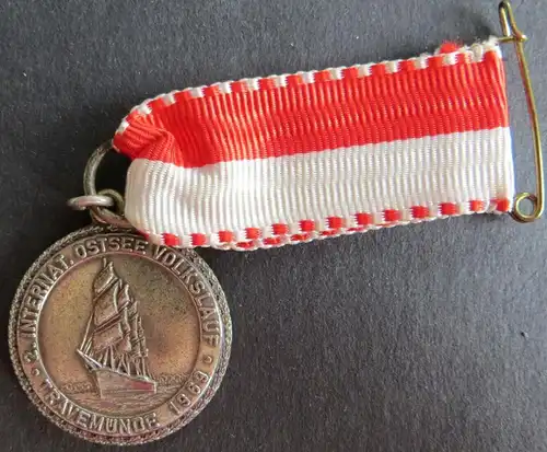 Medaille 2. Internationaler Ostsee Volkslauf Travemünde 1969