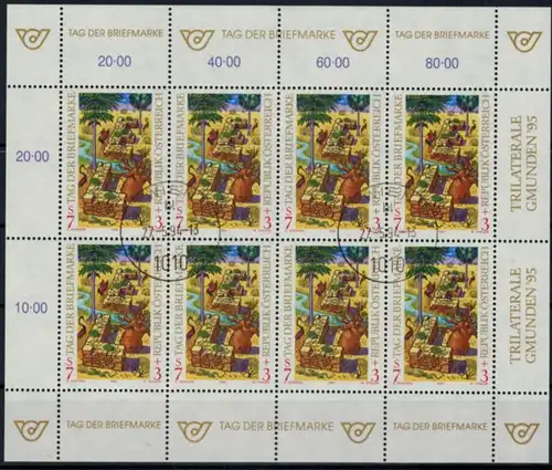 Österreich Kleinbogen Tag der Briefmarke 2127 Philatelie Ersttagsstempel 1994