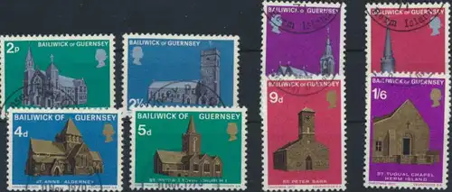 Guernsey ex 35-61 Weihnachten Kirche gestempelt 1970