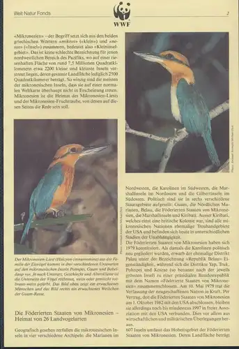 WWF Mikronesien 174-177 Tiere Vögel Der Mikronesien-Liest kpl. Kapitel bestehend