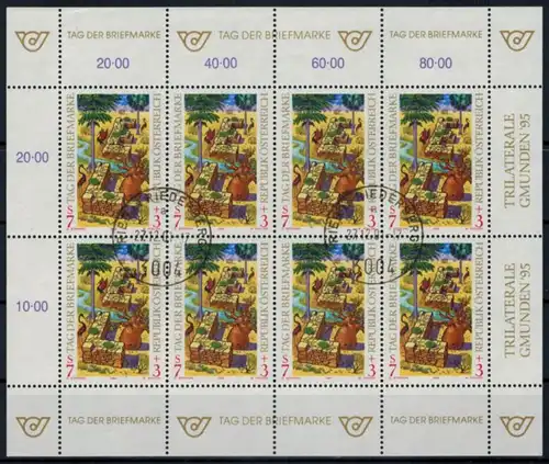Österreich Kleinbogen Tag der Briefmarke 2127 Philatelie gestempelt 1994