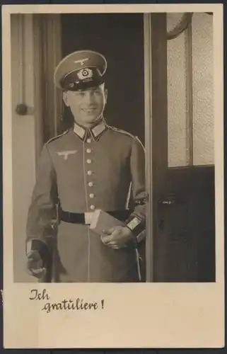 Militaria Foto Ansichtskarte Unsere Wehrmacht Uniform Verlag Horn Gotha Amberg