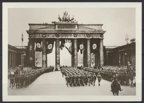 Foto Berlin Brandenburger  Tor 2 WK Propaganda NS-Zeit
