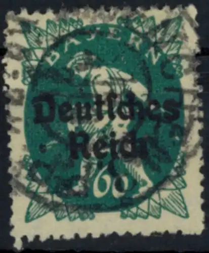 Deutsches Reich 126 Abschiedsserie 60 Pf Aufdruckfehler VII 1920 gestempelt