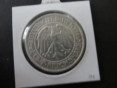 Münze Deutsches Reich Weimar 1932 5 RM Eichbaum Buchstabe A vz-stgl. J 331