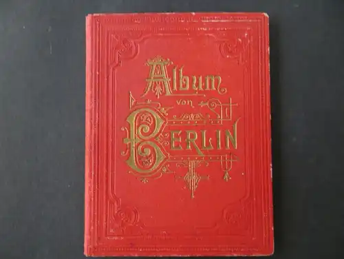 Leporello Album von Berlin 24 Bilder Verlag L. Glaser Leipzig Jugendstil selten